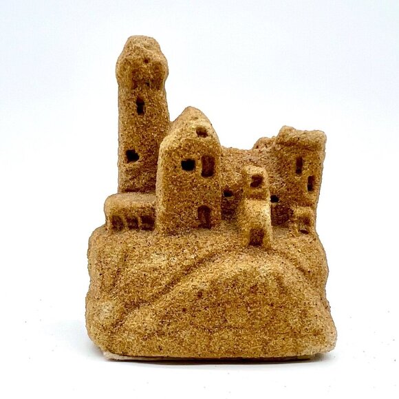 Vintage Sandcastle Sculpture Coastal Decor Real Sand Lighthouse Ruins 1990s - Picture 4 of 7